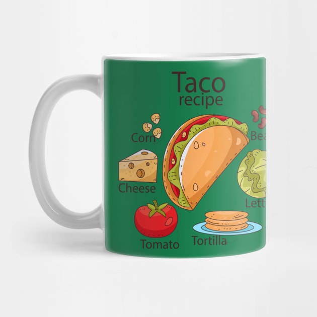 Taco Recipe by Mako Design 